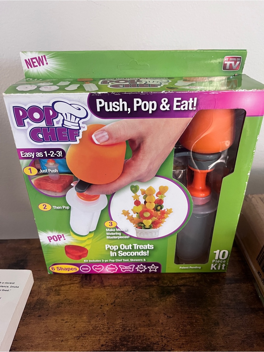 Pop Chef Push Pop Maker - Orange & Green Boxed Kit NEW